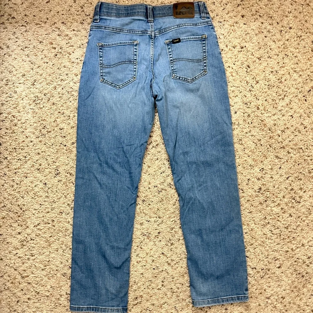 Lee Extreme Comfort Boys Jeans Size 14 | Straight Leg | Light Blue Denim - Picture 2 of 5